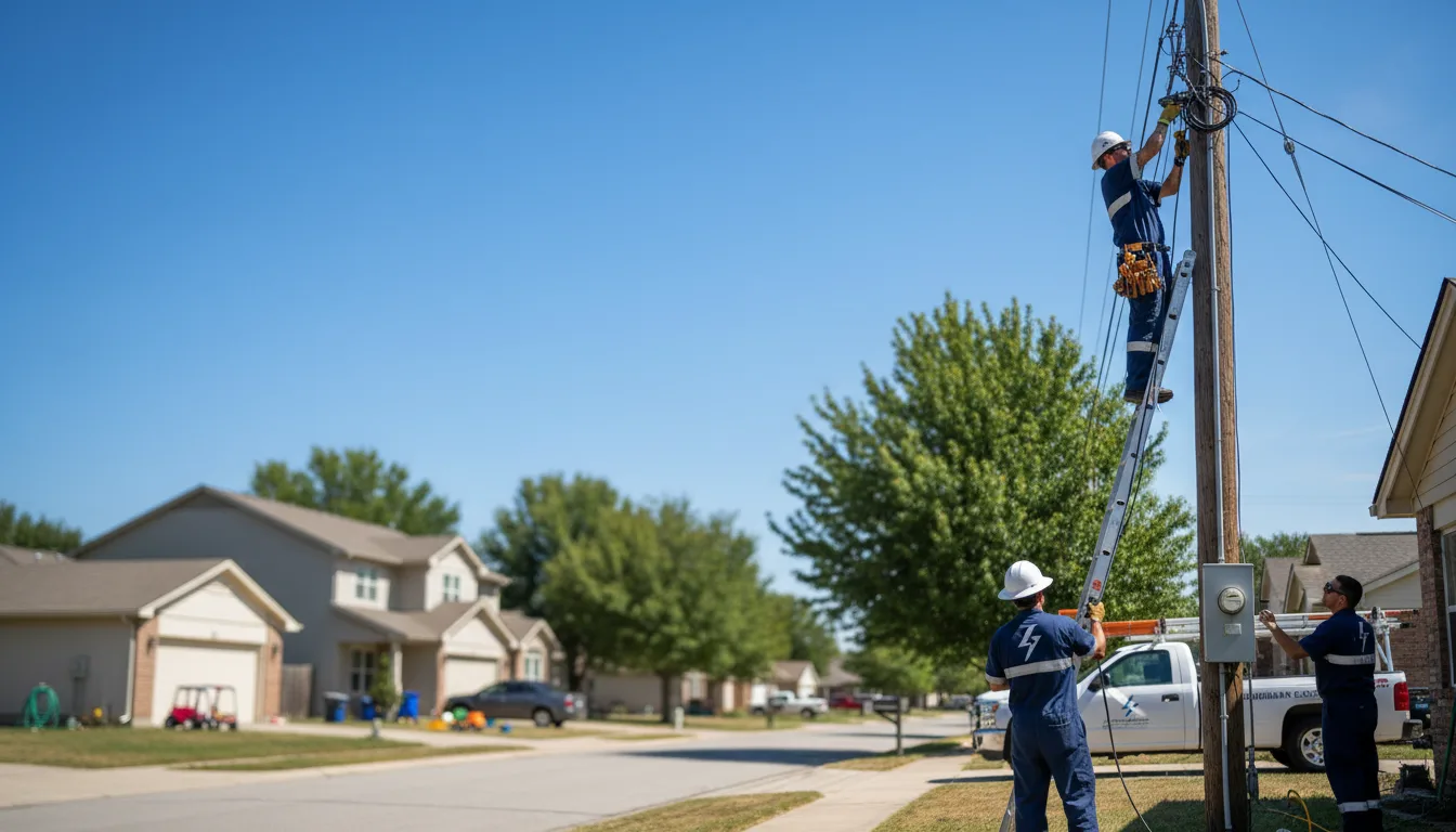 Residential electrician providing installation services in Blue Mound, IL